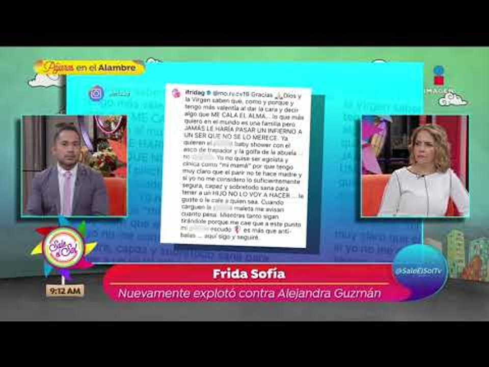 ¡Frida Sofía vuelve a arremeter contra Alejandr...