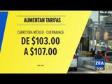 Incrementan tarifas de las autopistas México-Cuernavaca-Acapulco | Noticias con Francisco Zea