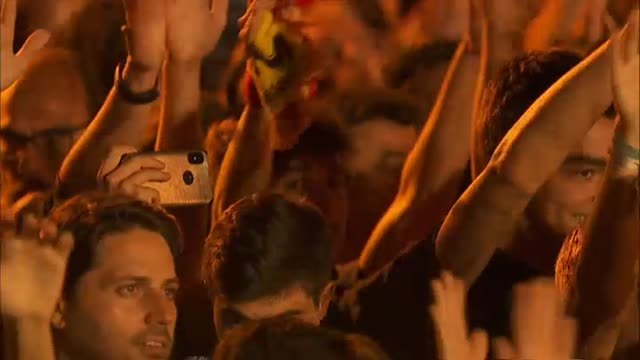 Fiesta en honor de los campeones del mundo en la madrileña Plaza de Colón