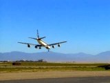 Airliner DC-8 Aborts Landing Sound Almost A Crash