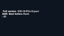 Full version  ICD-10-PCs Expert 2020  Best Sellers Rank : #3