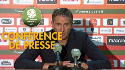 Conférence de presse RC Lens - Châteauroux (1-0) : Philippe  MONTANIER (RCL) - Nicolas USAI (LBC) - 2019/2020