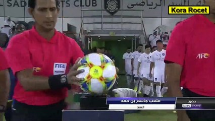 ملخص مباراة السد القطري والنصر السعودي3-1 ديربى الخليج  وجنون عصام الشوالي مباراة قويه ابطال اسيا