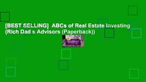 [BEST SELLING]  ABCs of Real Estate Investing (Rich Dad s Advisors (Paperback))