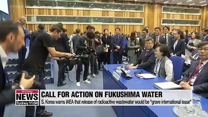 South Korea urges action over radioactive Fukushima water