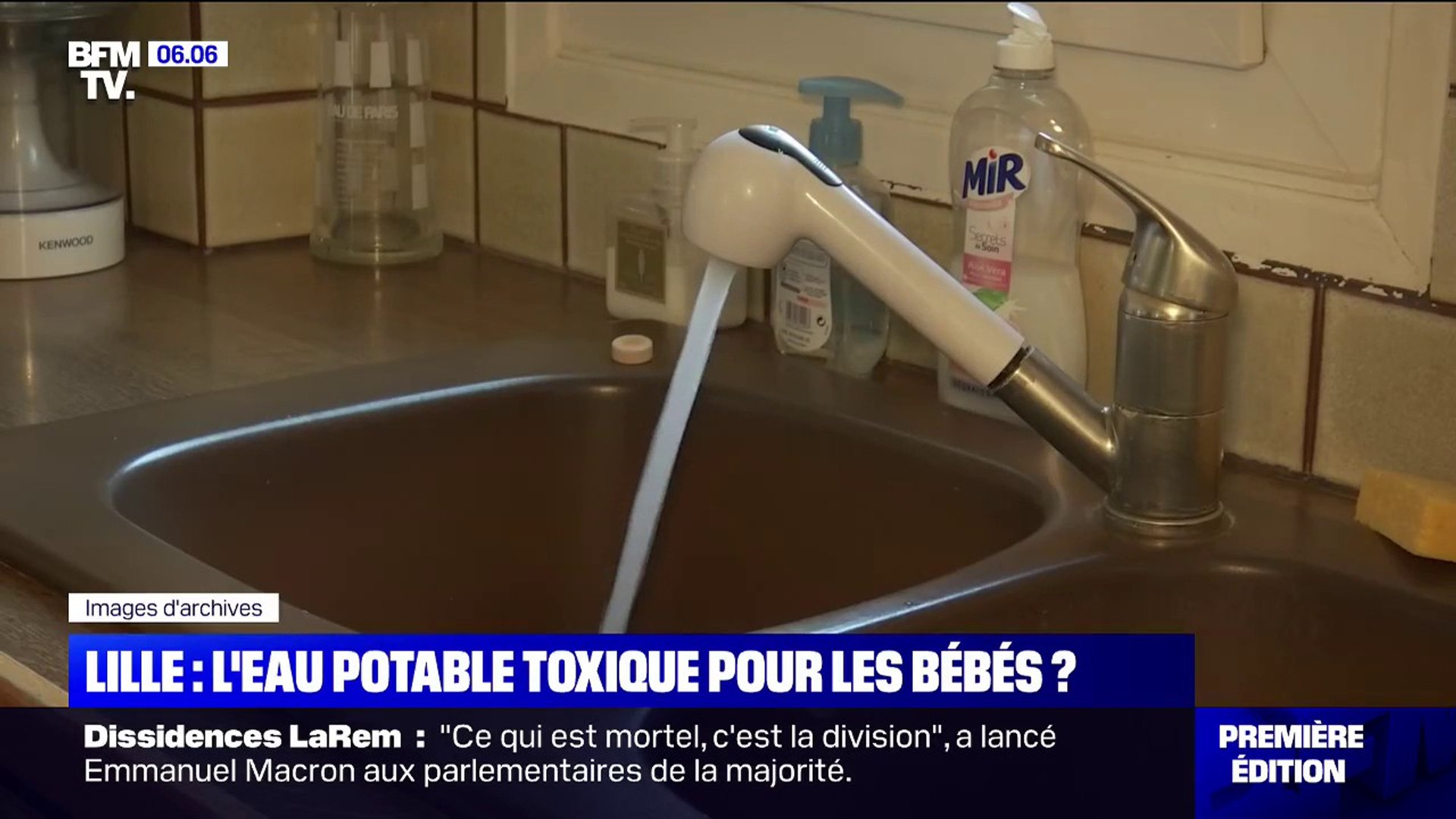 Lille: pourquoi l'eau du robinet est déconseillée à partir d'aujourd'hui  aux bébés de moins de 6 mois? - Vidéo Dailymotion