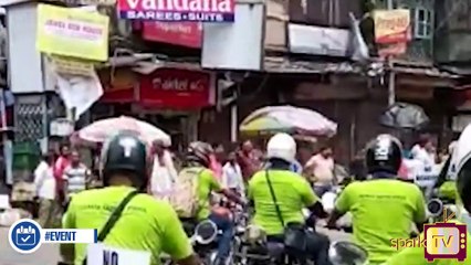 বাইকে চড়ে পথ নিরাপত্তার পাঠ কলকাতায়