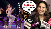 IIFA Awards 2019 Sara Ali Khan On Dance Performance With Madhuri Dixit