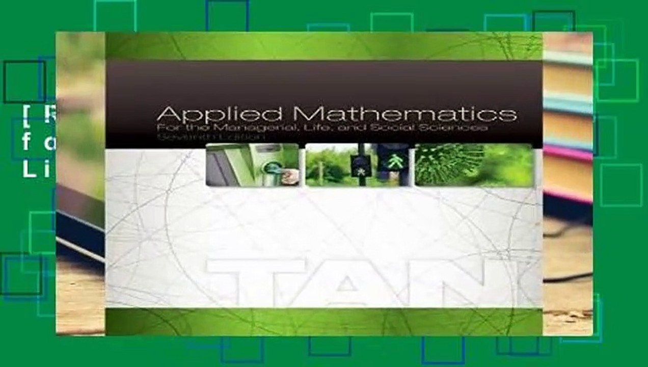 [READ] Applied Mathematics for the Managerial, Life, and Social Sciences