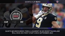 5 Things - Brees' streak as Saints starting QB is over