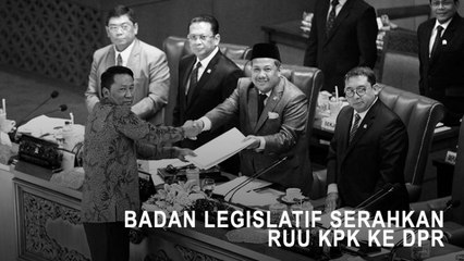 Badan Legislatif Serahkan RUU KPK ke DPR