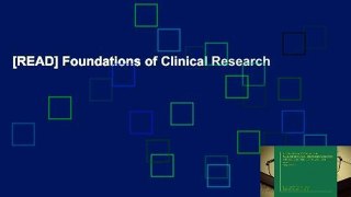 [READ] Foundations of Clinical Research