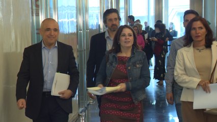 Reunión del Grupo Parlamentario Socialista en el Congreso