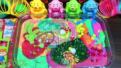 Mixing Random Things into Slime!! Relaxing with Piping Bags Slimesmoothie Satisfying Slime  #36