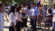 Report TV -Lulzim Basha në Shkodër, takohet me Voltana Ademin