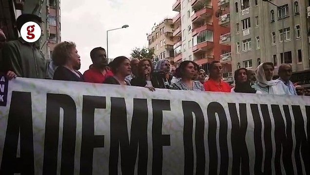 HDP'li Gülistan Kılıç Koçyiğit eylemde bir konuşma yaptı