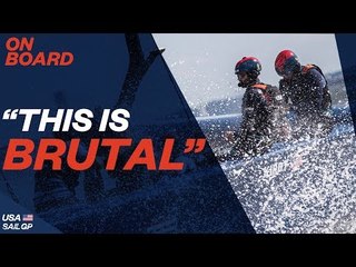 "This is BRUTAL" // Get On Board: USA SailGP // New York SailGP 2019
