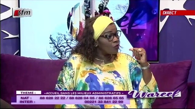 WAREEF avec EVA TRA - THEME : ACCUEIL DANS LES INSTITUTIONS PUBLIQUES - 17 Septembre 2019