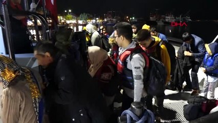 Çanakkale ayvacık'ta 195 kaçak göçmen yakalandı