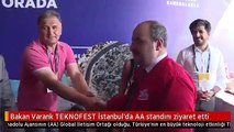 Bakan Varank TEKNOFEST İstanbul'da AA standını ziyaret etti