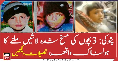 Three children brutally killed in Pattoki