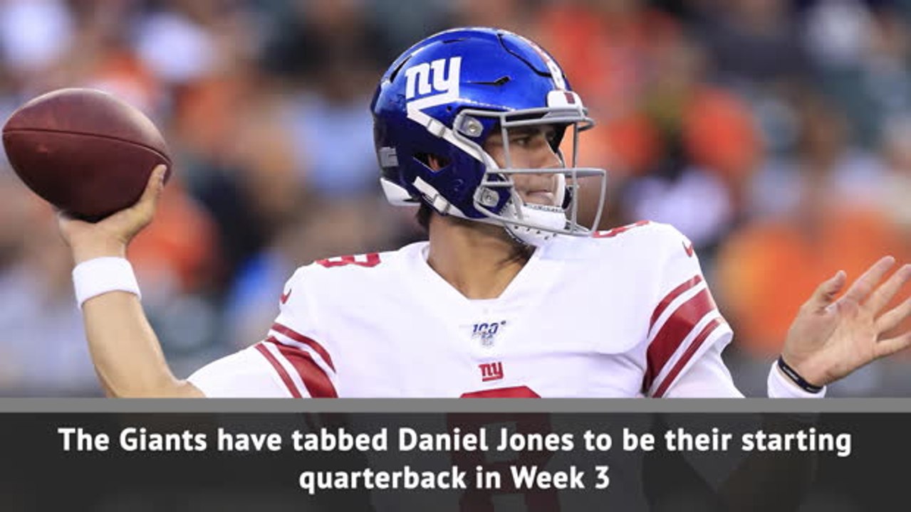 Giants name Daniel Jones starting QB