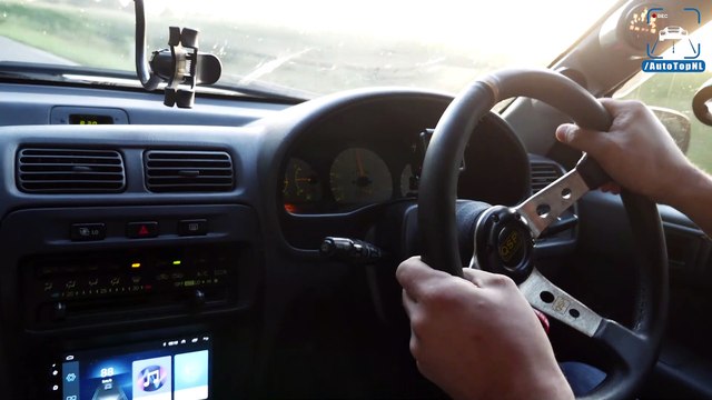 Toyota Starlet Glanza BIG TURBO! - EXHAUST Sound Revs & ONBOARD by AutoTopNL