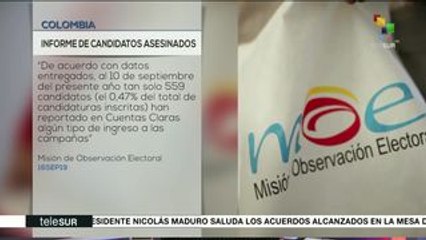 De julio a la fecha 7 candidatos han sido asesinados en Colombia