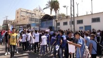 Gazze'de UNRWA'nın görev süresinin yenilenmesi talebiyle gösteri