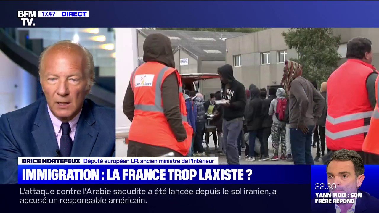 Brice Hortefeux (LR): "Si on ne fait rien, le bilan du quinquennat, ça sera 2 millions supplémentaires" de migrants