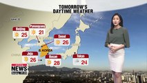Chilly morning and night, fine weather expected tomorrow