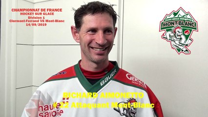 Hockey sur glace Interview Richard Aimonetto 2019-09-14 # 22 Attaquant des Yétis du Mont-Blanc,