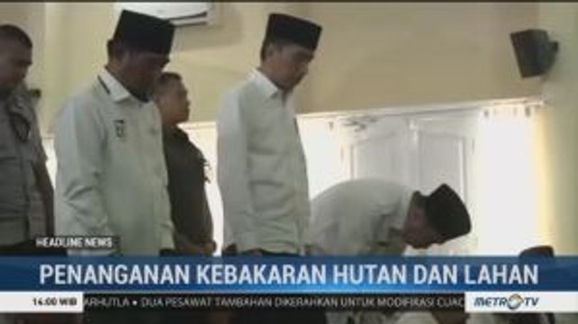 Sebelum Menuju Lokasi Karhutla, Jokowi Jalankan Salat Meminta Hujan
