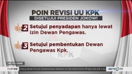 Beberapa Poin Revisi UU KPK yang Disetujui dan Tidak Disetujui Presiden Jokowi