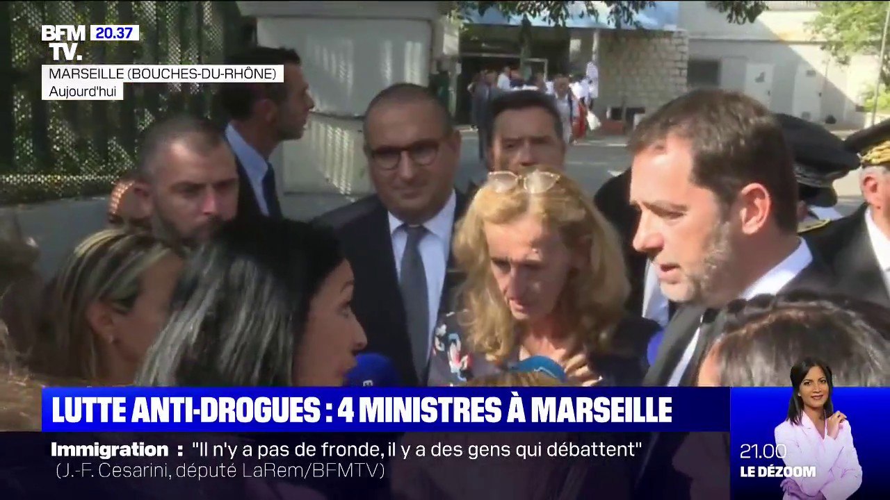 Quatre ministres se sont déplacés à Marseille pour présenter le plan de lutte contre le trafic de drogue du gouvernement