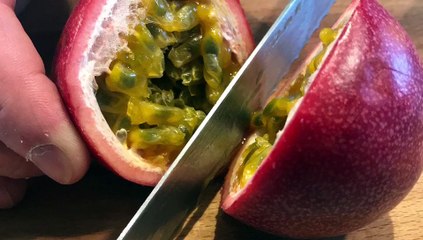 Mousse au chocolat au fruit de la passion