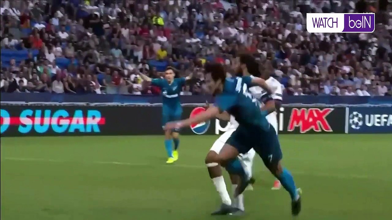 ملخص و أهداف مباراة ليون و زينيت الروسي