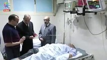 فيديو.. محافظ أسيوط يزور مصابى حادث تصادم طريق أبنوب الصحراوى