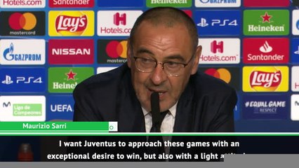 Download Video: Sarri wants to stop UCL 'obsession' at Juventus