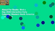About For Books  Bird a Day 2020 Interactive Daily Calendar Western North America  For Kindle