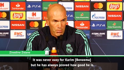 I always want Benzema in my team - Zidane