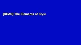 [READ] The Elements of Style
