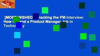 [MOST WISHED]  Cracking the PM Interview: How to Land a Product Manager Job in Technology