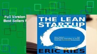 Full Version  The Lean Startup  Best Sellers Rank : #1