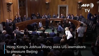 HK's Joshua Wong takes cause to US Congress, urges pressure on Beijing