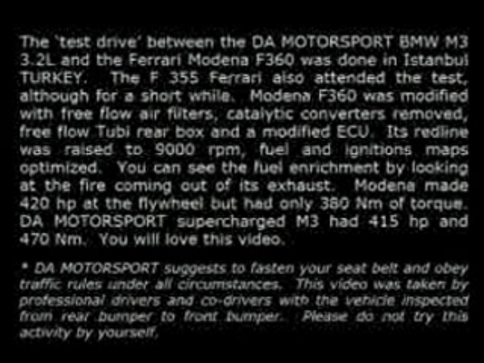 Cars - bmw m3 turbo vs ferrari modena