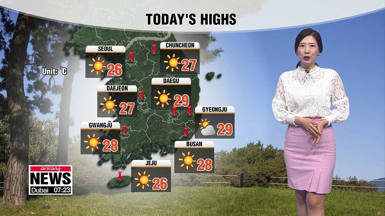 Fine autumn weather but gets cooler this afternoon