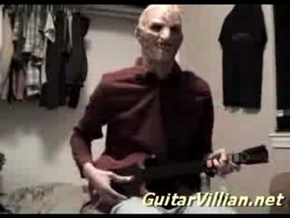 Freddy playing Guitar Hero 2