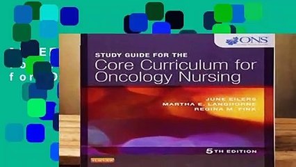 [FREE] Study Guide for the Core Curriculum for Oncology Nursing
