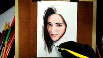 Drawing skin tones asian woman